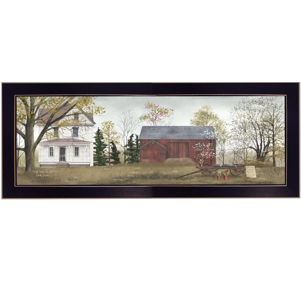 Spring Flowers for Sale 4 Black Framed Print Wall Art — view 1