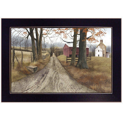 The Road Home 4 Black Framed Print Wall Art