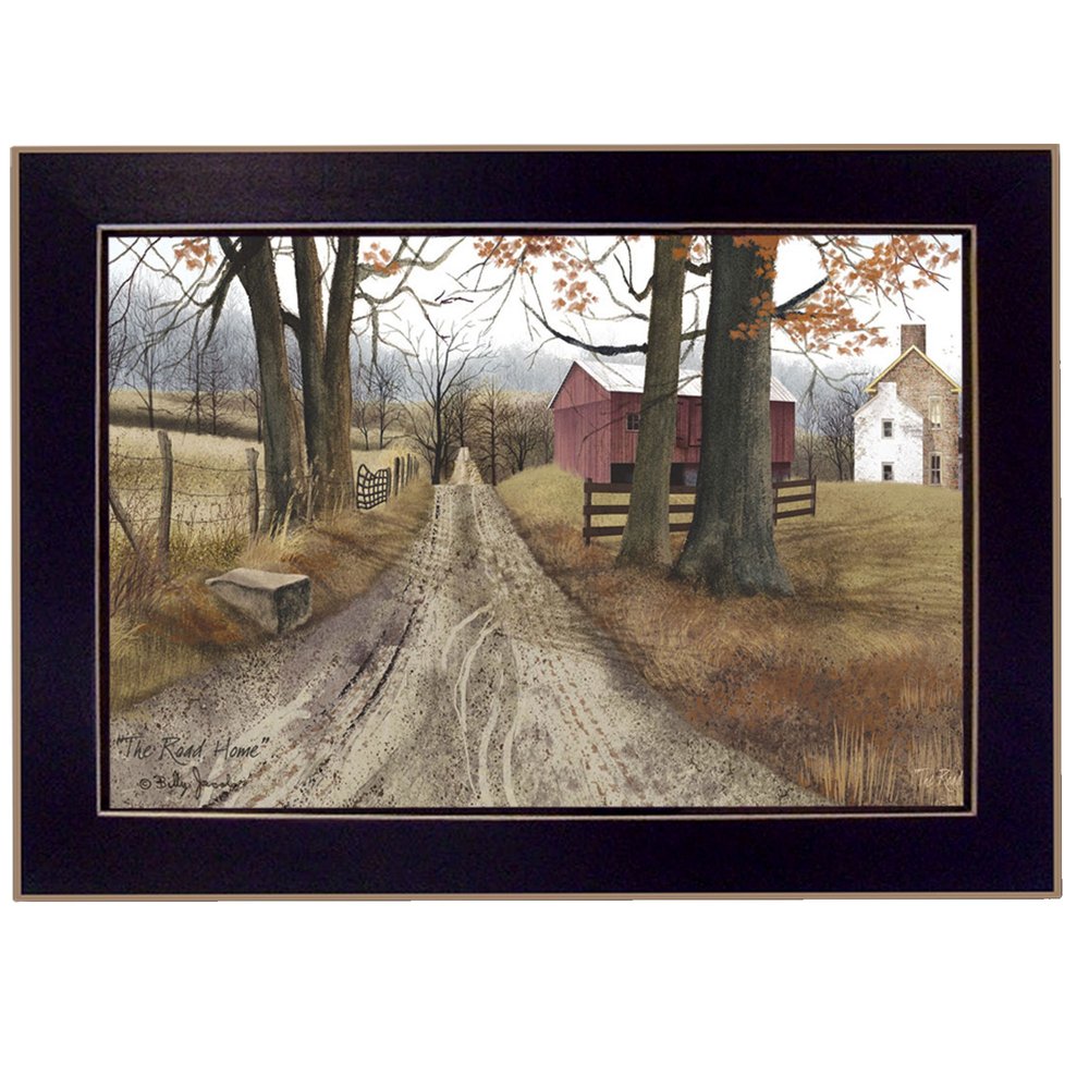 The Road Home Black Framed Print Wall Art — view 1