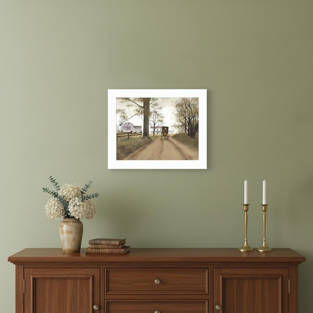 Headin Home White Framed Print Wall Art — view 5