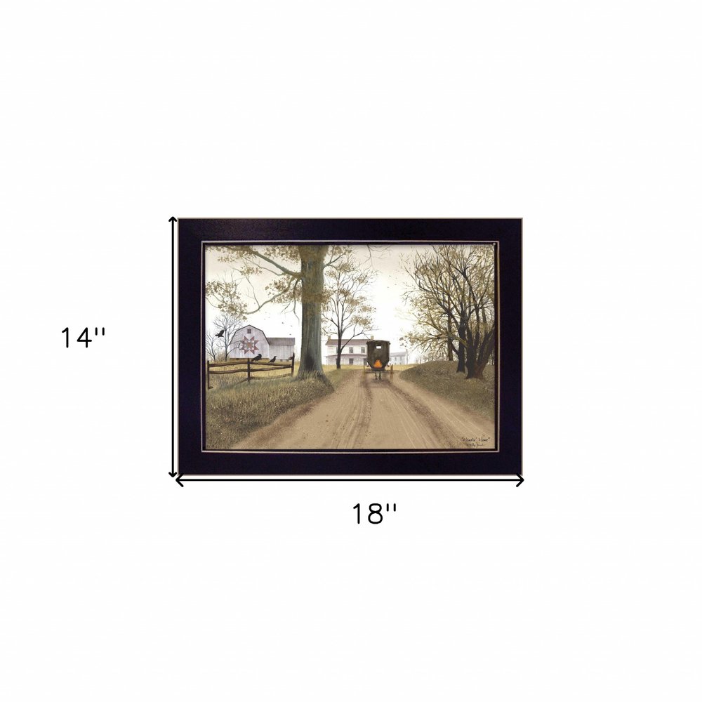 Headin Home 5 Black Framed Print Wall Art — view 3
