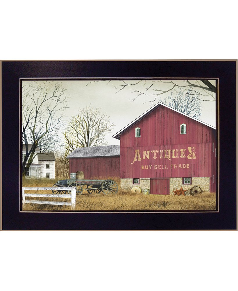 Antique Barn Black Framed Print Wall Art — view 1