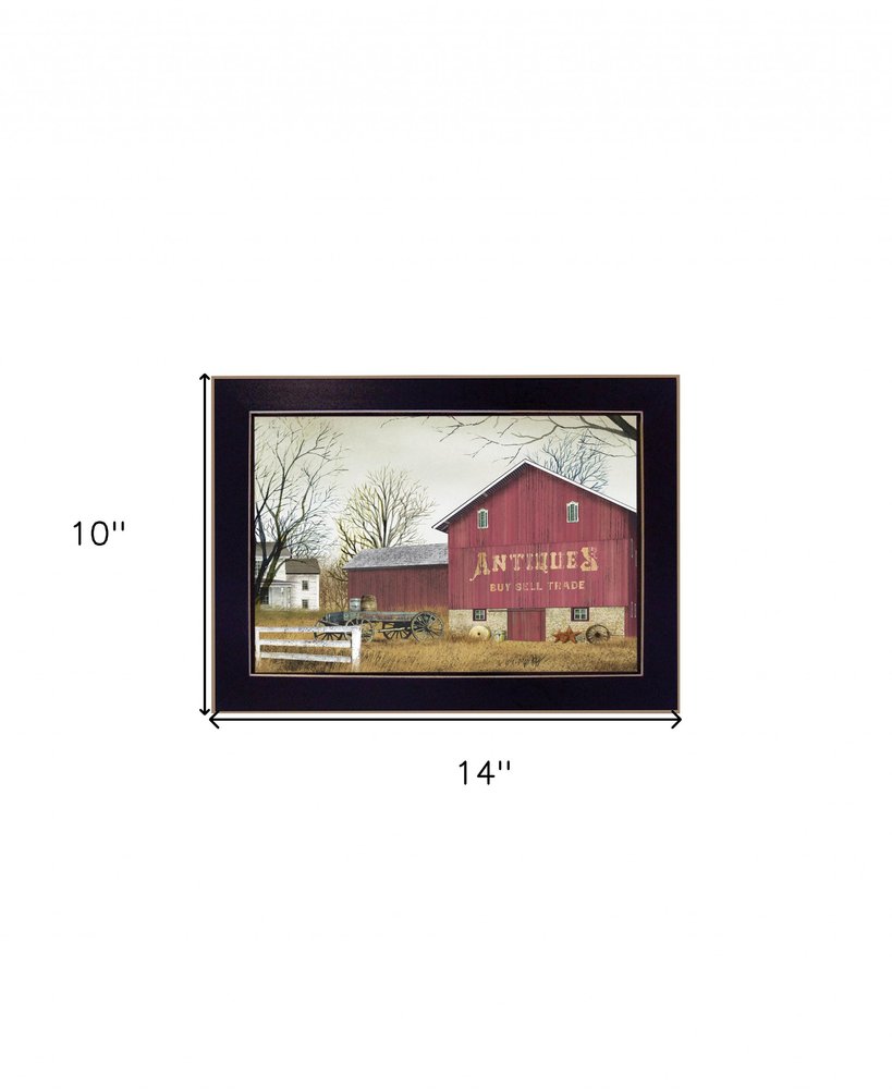 Antique Barn Black Framed Print Wall Art — view 3