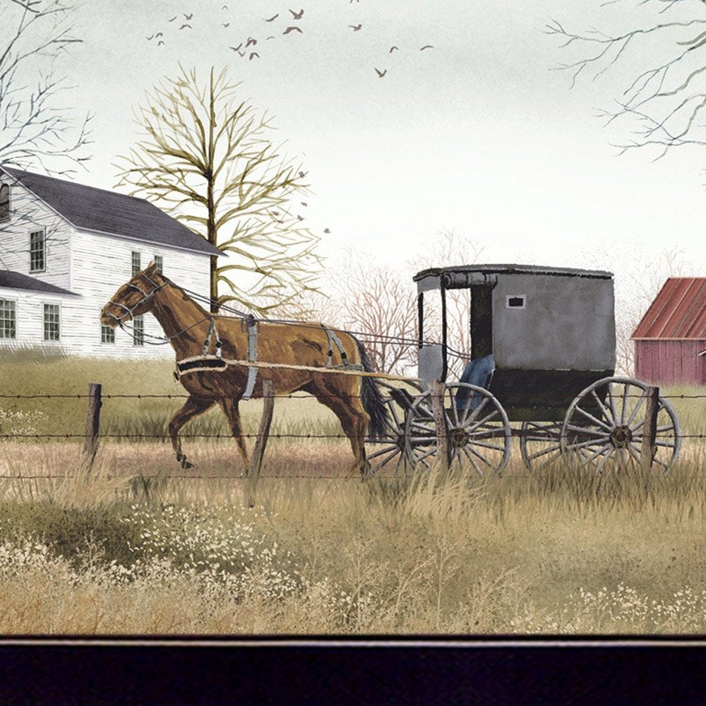 Goin to Market Black Framed Print Wall Art — view 2