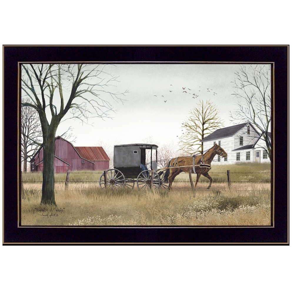 Goin to Market Black Framed Print Wall Art — view 4