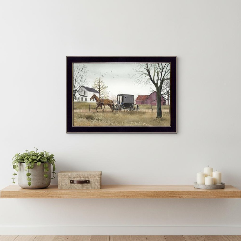 Goin to Market Black Framed Print Wall Art — view 6