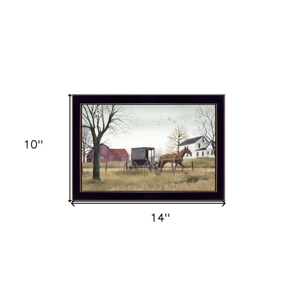 Goin to Market Black Framed Print Wall Art — view 5