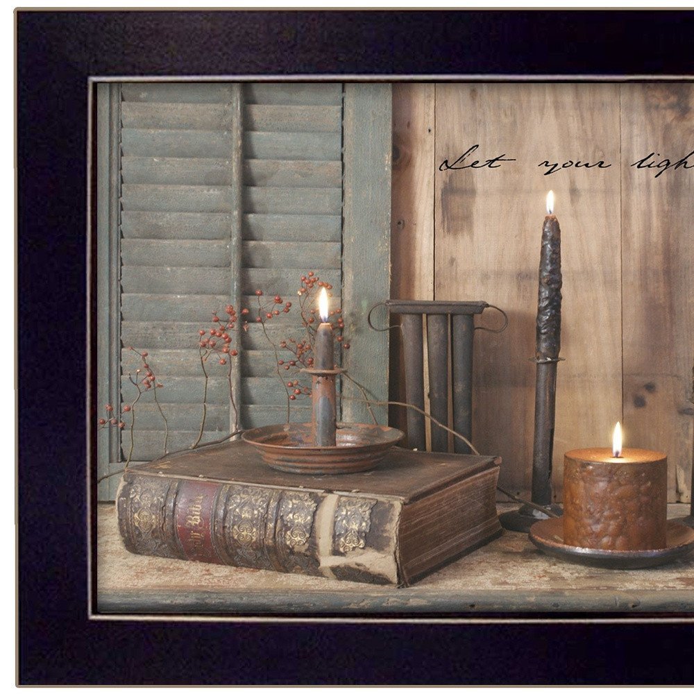 Let your Light Shine Black Framed Print Wall Art — view 2