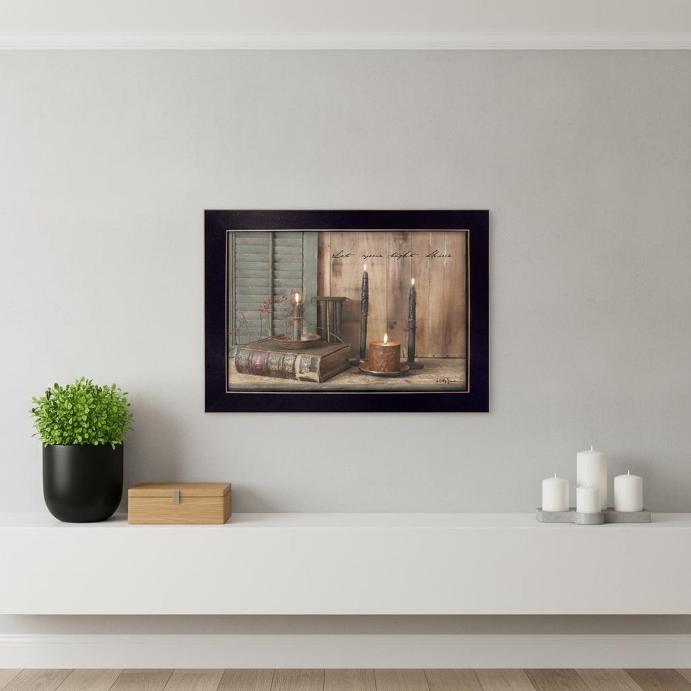 Let your Light Shine Black Framed Print Wall Art — view 5