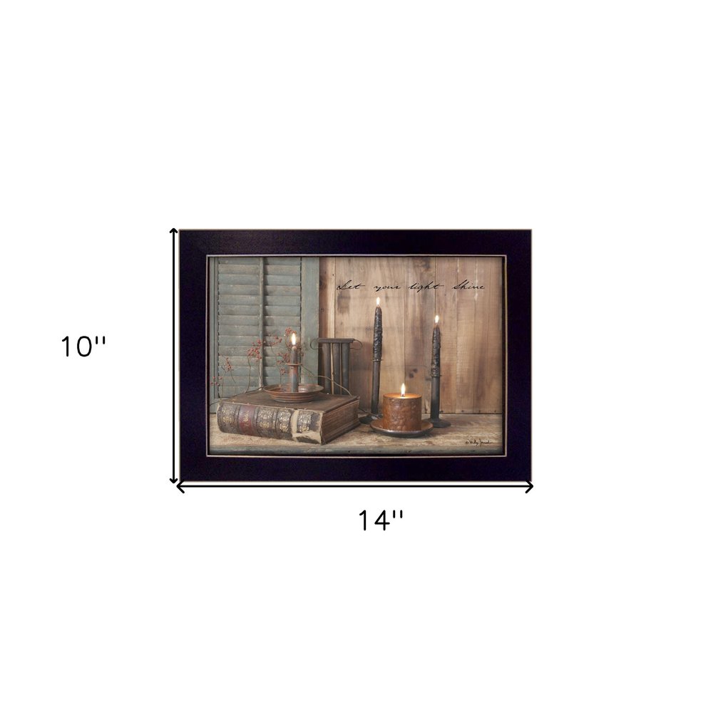 Let your Light Shine Black Framed Print Wall Art — view 3