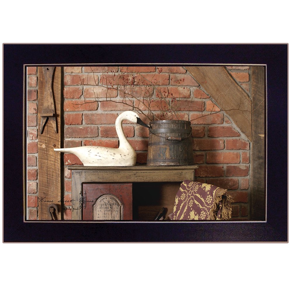 Home Sweet Home 3 Black Framed Print Wall Art — view 1