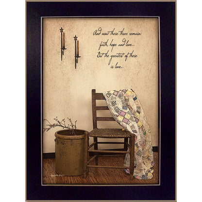 These Three Remain Black Framed Print Wall Art HomeRoots