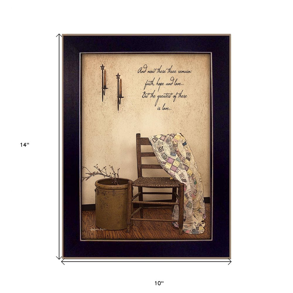These Three Remain Black Framed Print Wall Art HomeRoots