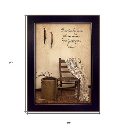 These Three Remain Black Framed Print Wall Art HomeRoots