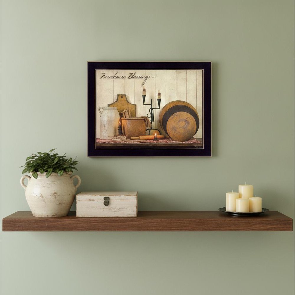 Farmhouse Blessings 1 Black Framed Print Wall Art — view 4