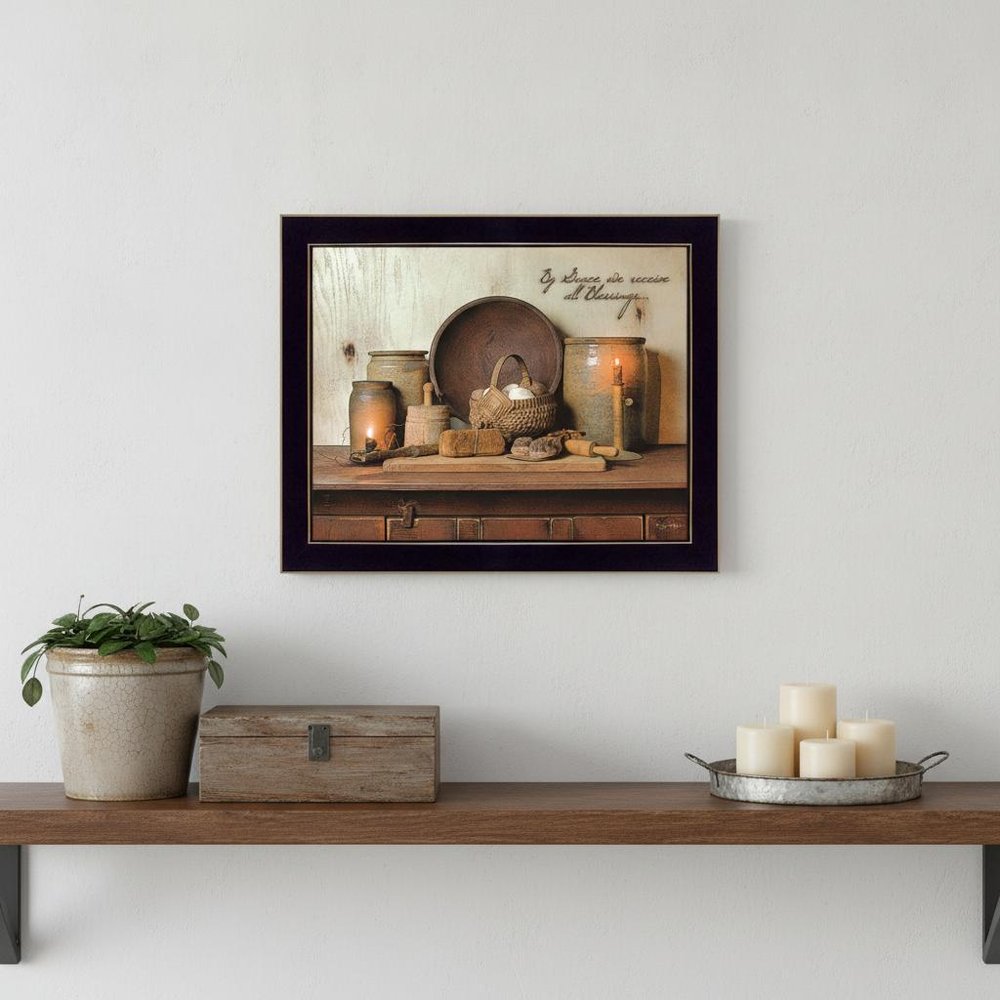 By Grace 1 Black Framed Print Wall Art — view 4
