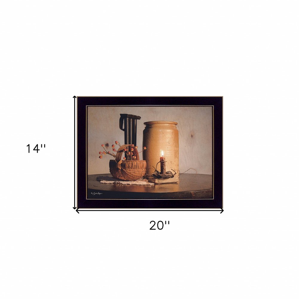 Bittersweet Basket 3 Black Framed Print Wall Art — view 3