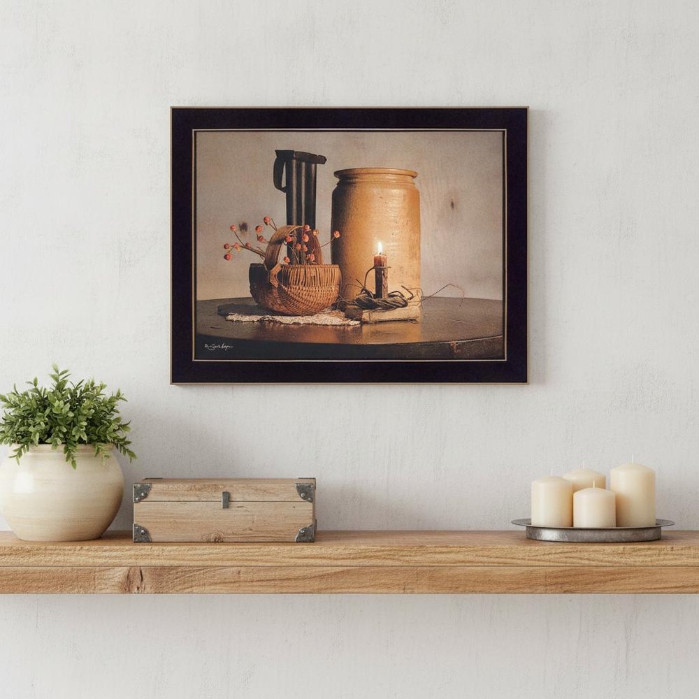 Bittersweet Basket 3 Black Framed Print Wall Art — view 4