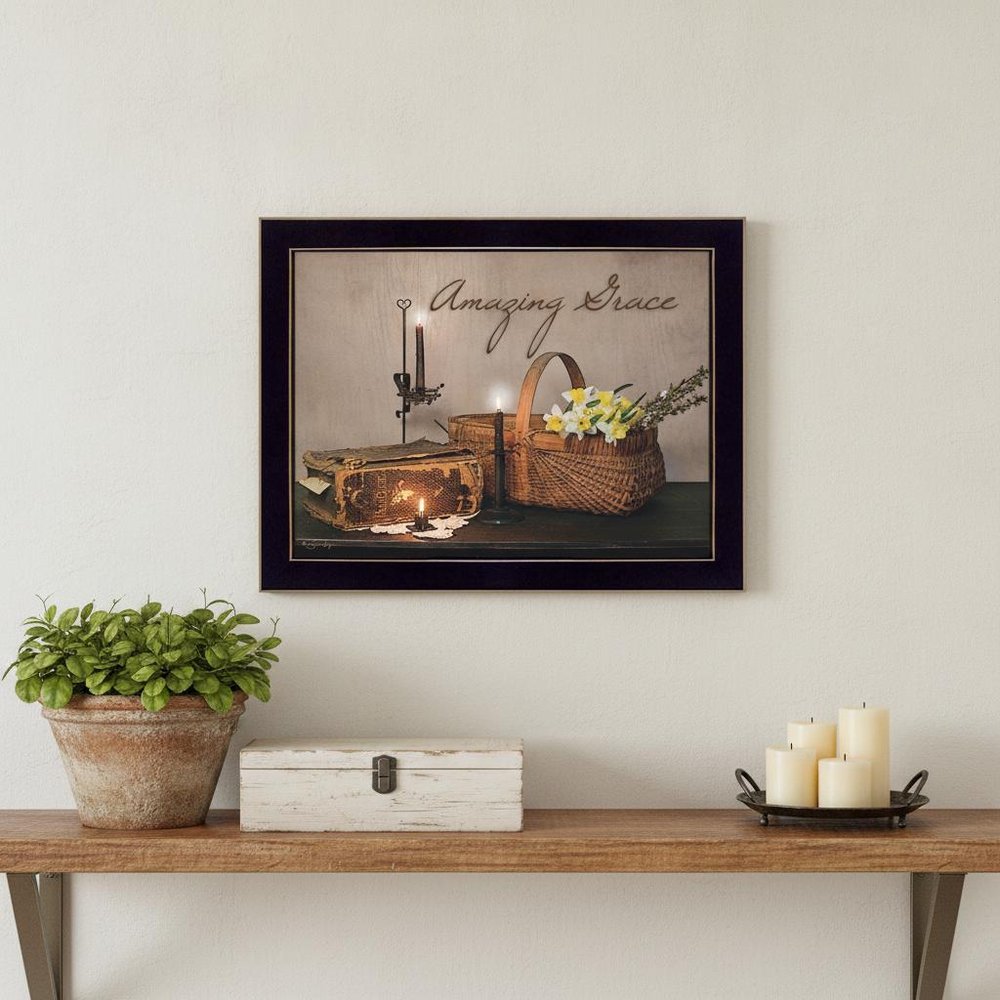 Amazing Grace 9 Black Framed Print Wall Art — view 5
