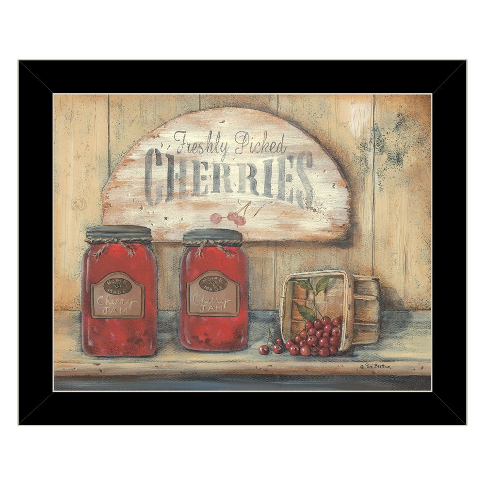 CHERRY JAM 4 Black Framed Print Wall Art — view 1
