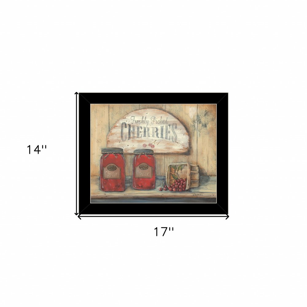 CHERRY JAM 4 Black Framed Print Wall Art — view 3