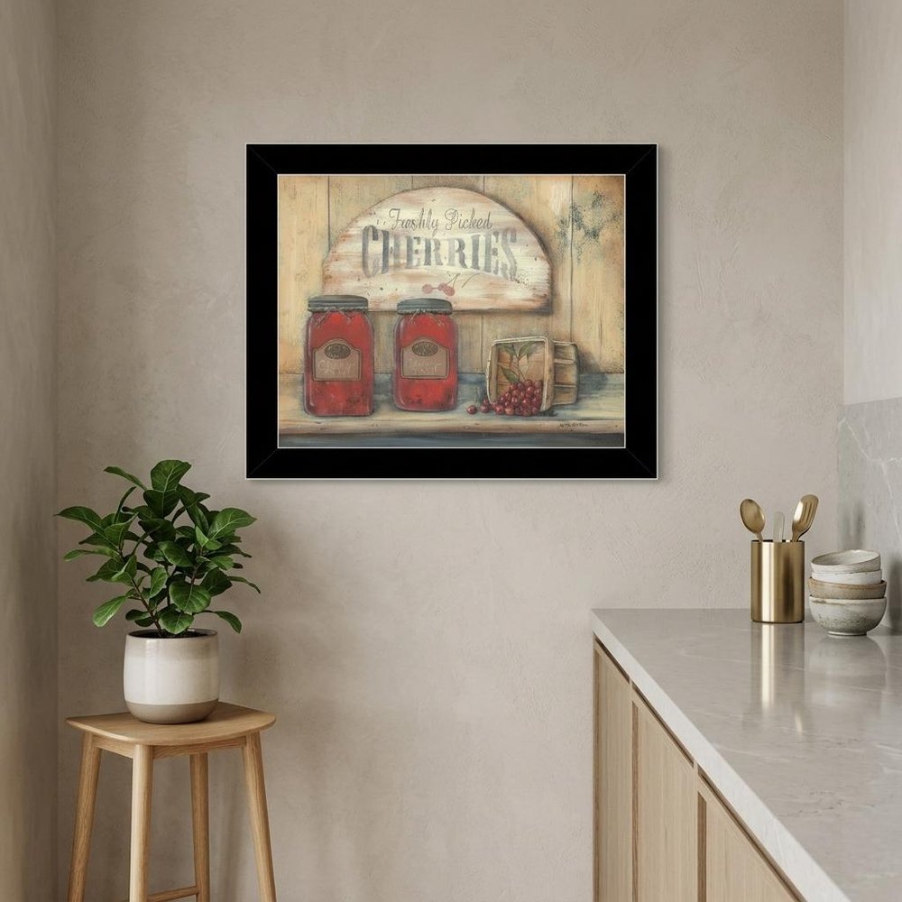 CHERRY JAM 4 Black Framed Print Wall Art — view 4