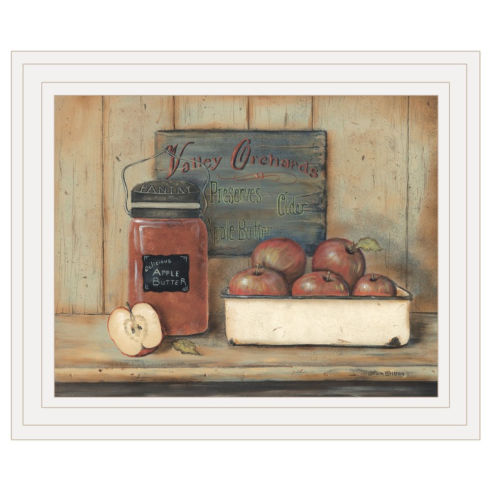 Apple Butter 3 White Framed Print Wall Art — view 1