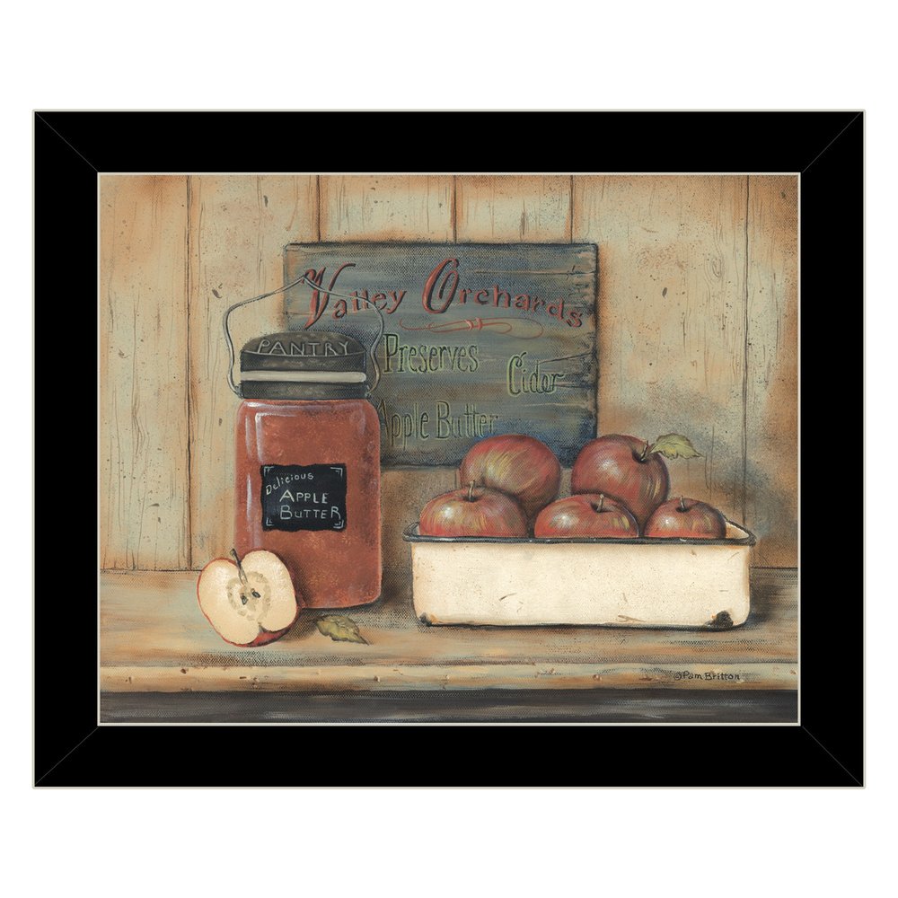Apple Butter 4 Black Framed Print Wall Art — view 1