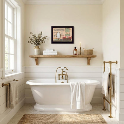 Country Bath 10 Black Framed Print Bathroom Wall Art