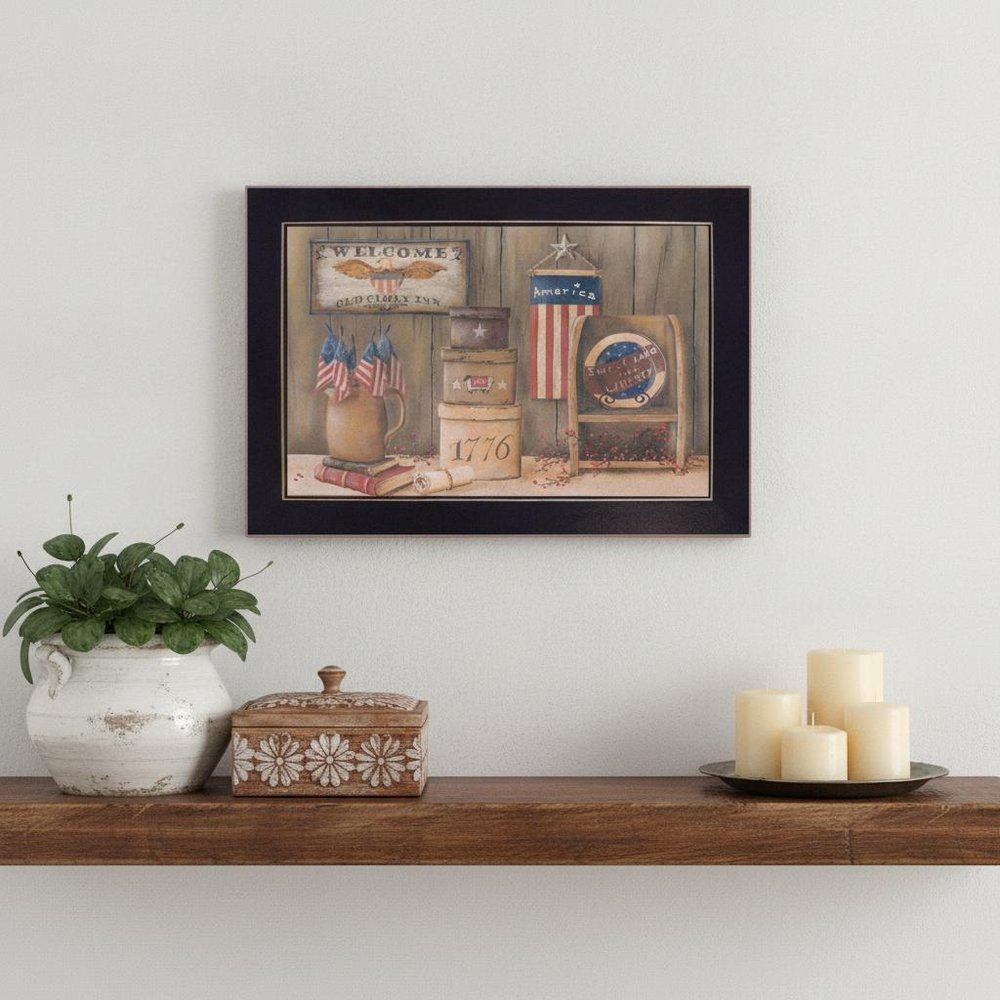Sweet Land of Liberty 1 Black Framed Print Wall Art — view 4