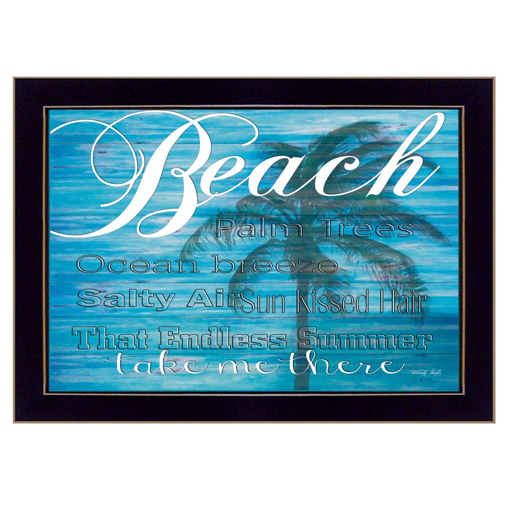 Take Me There 1 Black Framed Print Wall Art — view 1
