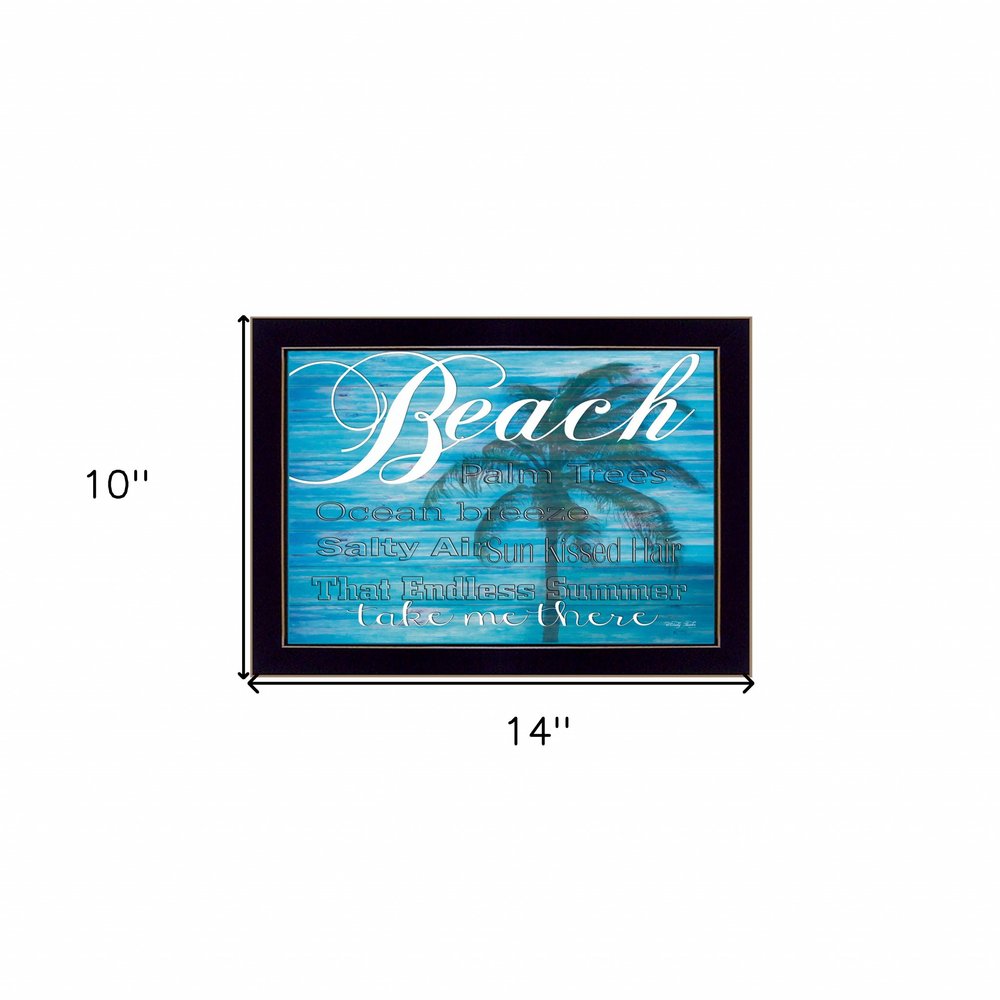Take Me There 1 Black Framed Print Wall Art — view 4