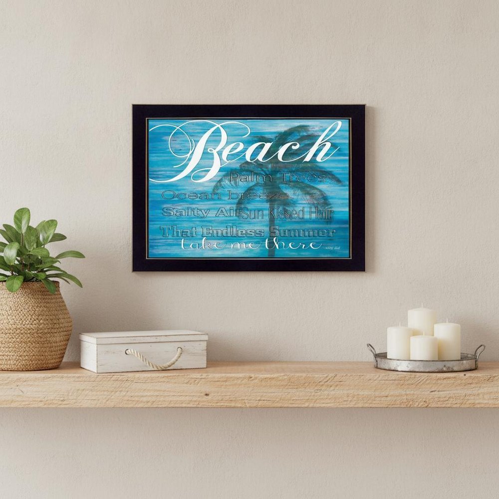 Take Me There 1 Black Framed Print Wall Art — view 5