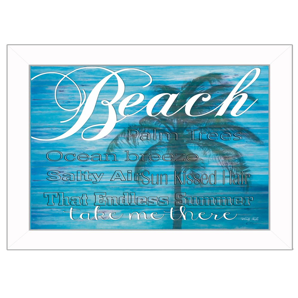Take Me There 2 White Framed Print Wall Art — view 1