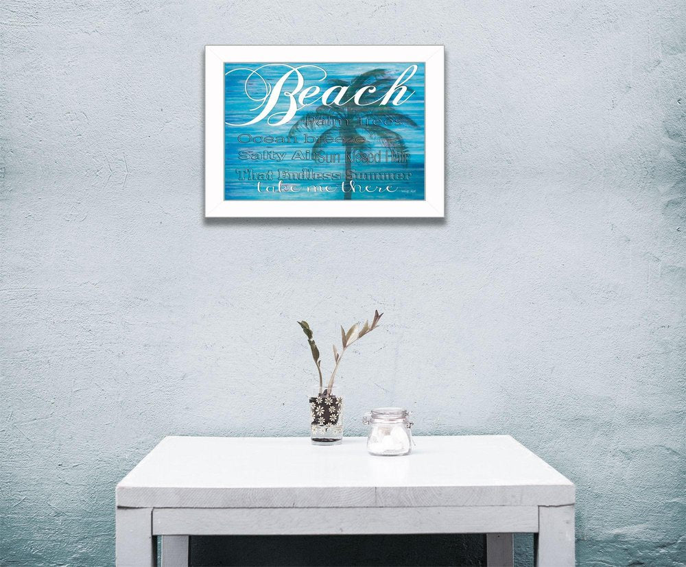 Take Me There 2 White Framed Print Wall Art — view 2