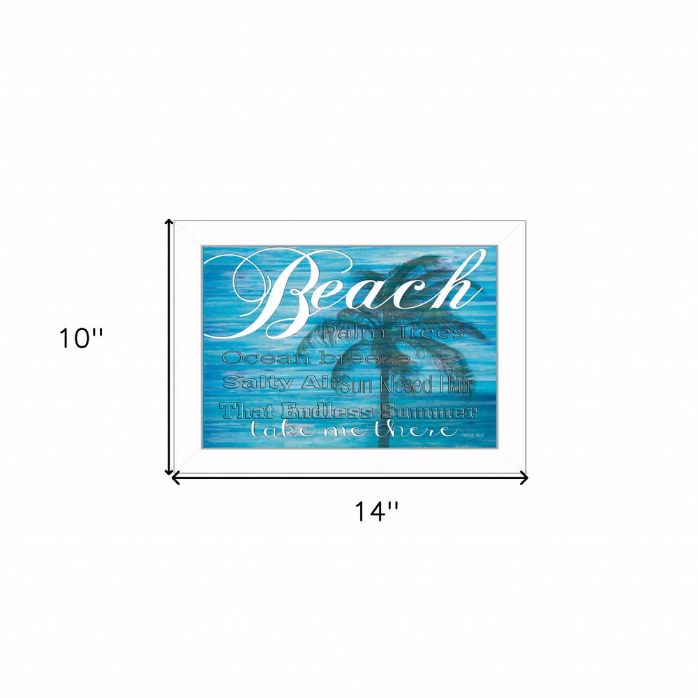 Take Me There 2 White Framed Print Wall Art — view 4