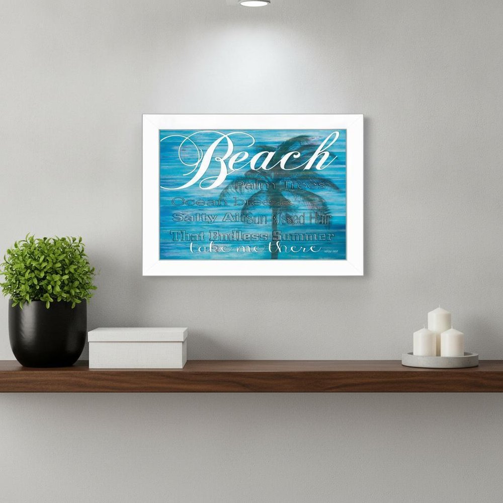 Take Me There 2 White Framed Print Wall Art — view 5