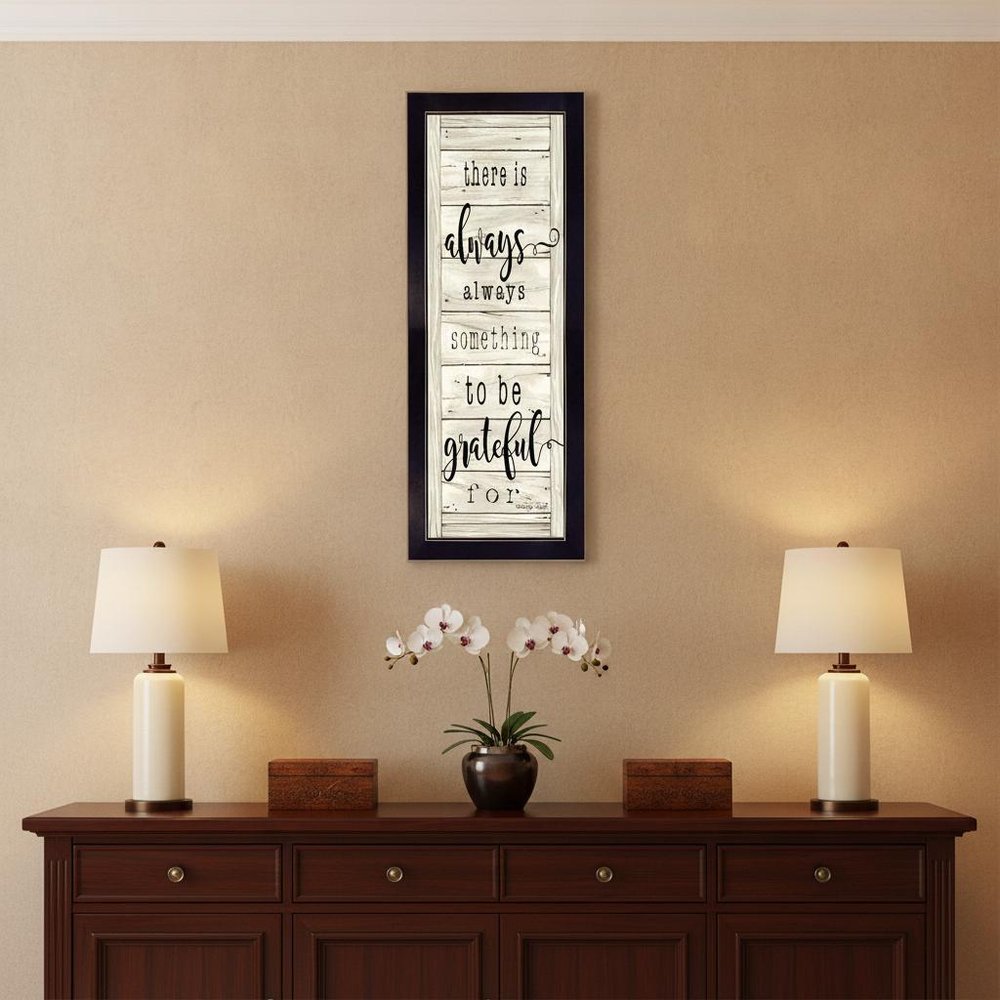 Be Grateful Black Framed Print Wall Art — view 4