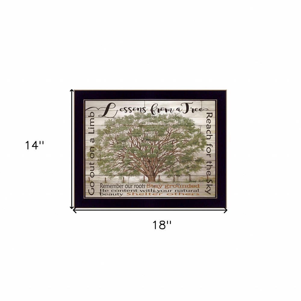 Lessons from a Tree Black Framed Print Wall Art — view 3