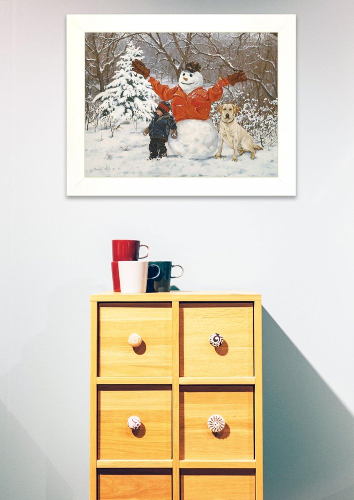 Buddies 1 White Framed Print Wall Art — view 2