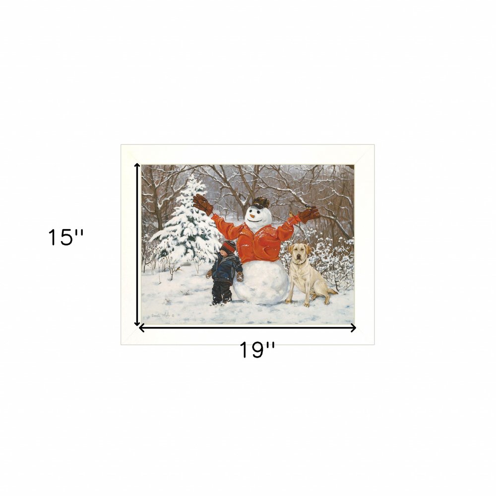 Buddies 1 White Framed Print Wall Art — view 4