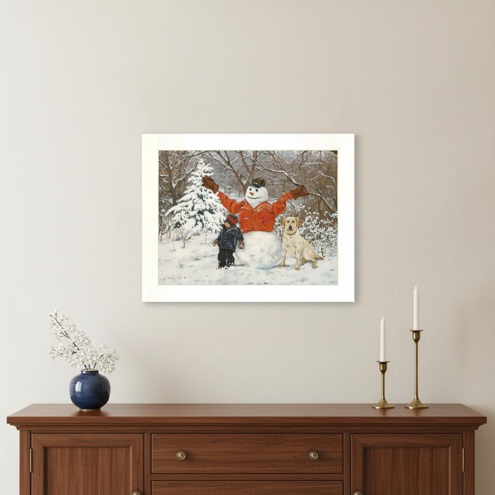 Buddies 1 White Framed Print Wall Art — view 5