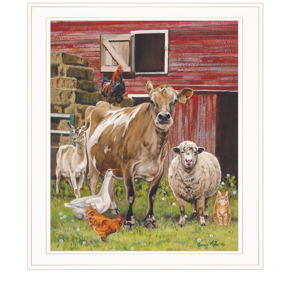 Barnyardigans White Framed Print Wall Art — view 1