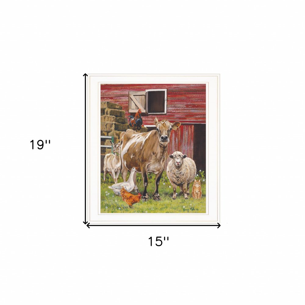 Barnyardigans White Framed Print Wall Art — view 3