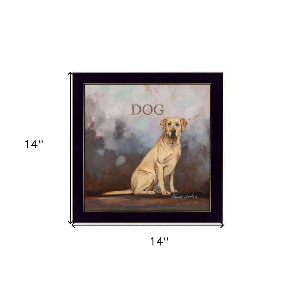 Dakota the Dog Black Framed Print Wall Art — view 3