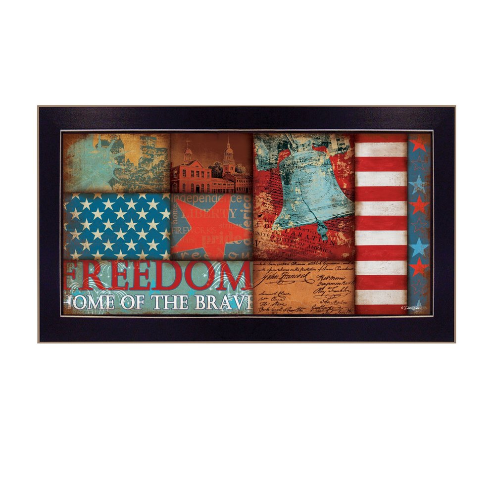 Freedom Black Framed Print Wall Art — view 1