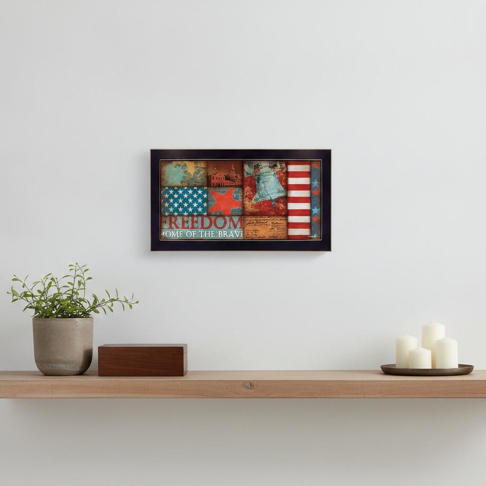 Freedom Black Framed Print Wall Art — view 5