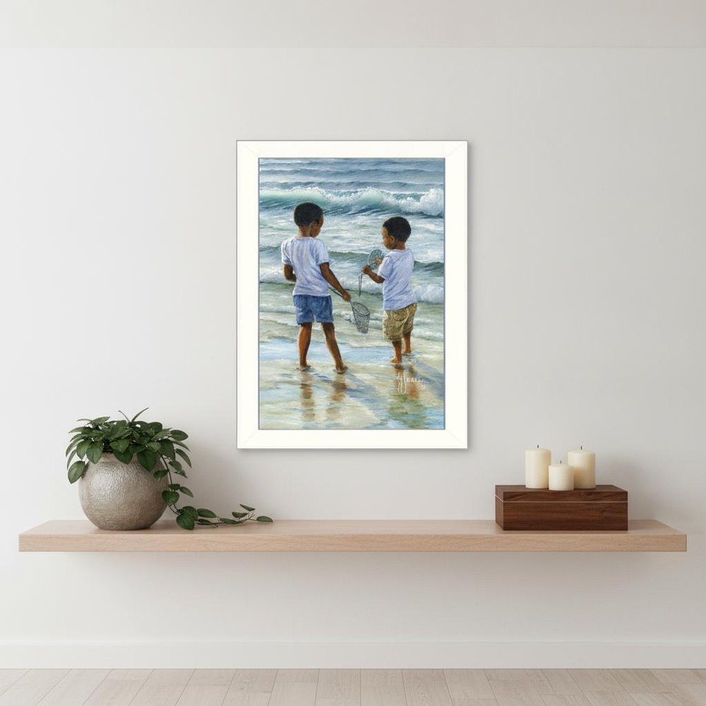 Ocean Discoveries White Framed Print Wall Art — view 5