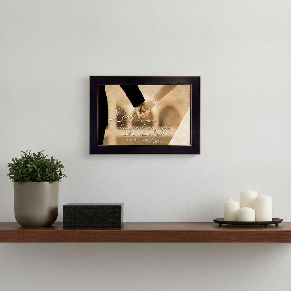 To Have and To Hold 1 Black Framed Print Wall Art — view 5