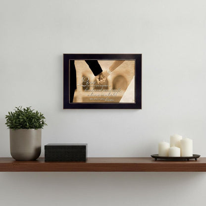To Have and To Hold 1 Black Framed Print Wall Art